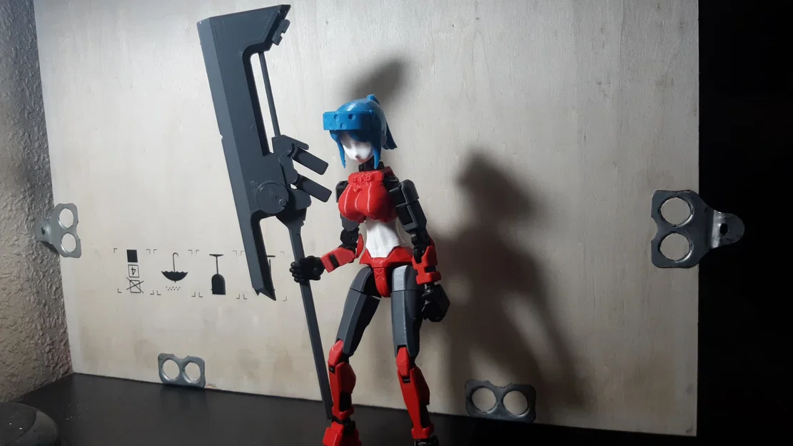 Mẫu Rìu Chiến Cyberpunk Độc Đáo Cho Mô Hình DUMMY 13 - Image 2