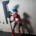 Mẫu Rìu Chiến Cyberpunk Độc Đáo Cho Mô Hình DUMMY 13 - Thumbnail 2