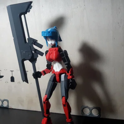 Mẫu Rìu Chiến Cyberpunk Độc Đáo Cho Mô Hình DUMMY 13