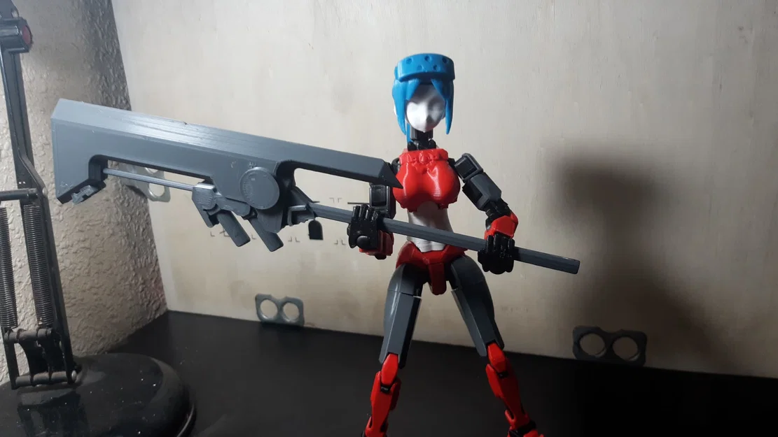 Mẫu Rìu Chiến Cyberpunk Độc Đáo Cho Mô Hình DUMMY 13 - Image 3