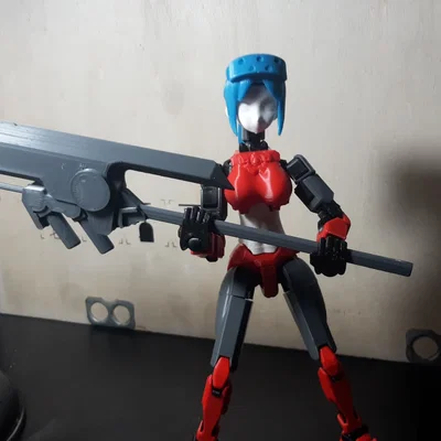 Mẫu Rìu Chiến Cyberpunk Độc Đáo Cho Mô Hình DUMMY 13