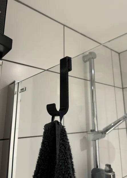 Móc treo vách kính phòng tắm tiện lợi in 3D (Simple Shower Hook) - Image 1