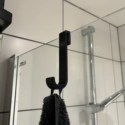 Móc treo vách kính phòng tắm tiện lợi in 3D (Simple Shower Hook)