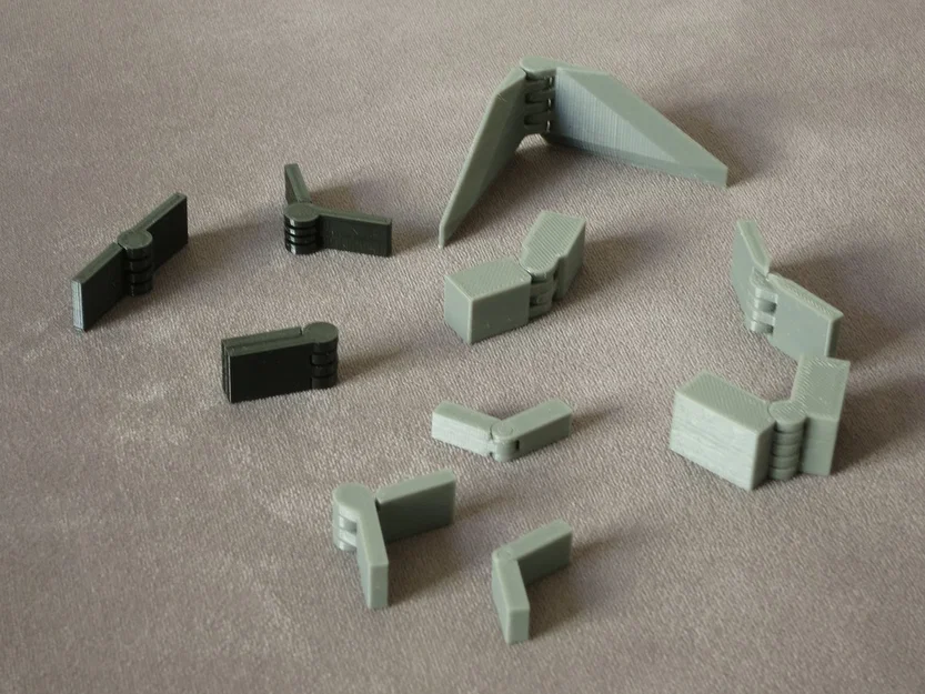 Bản lề dọc tuỳ biến (Vertical customizable hinge) - Image 1