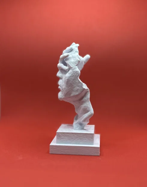 Bộ ba tượng nghệ thuật L'expressionisme độc đáo cho trang trí - Image 3