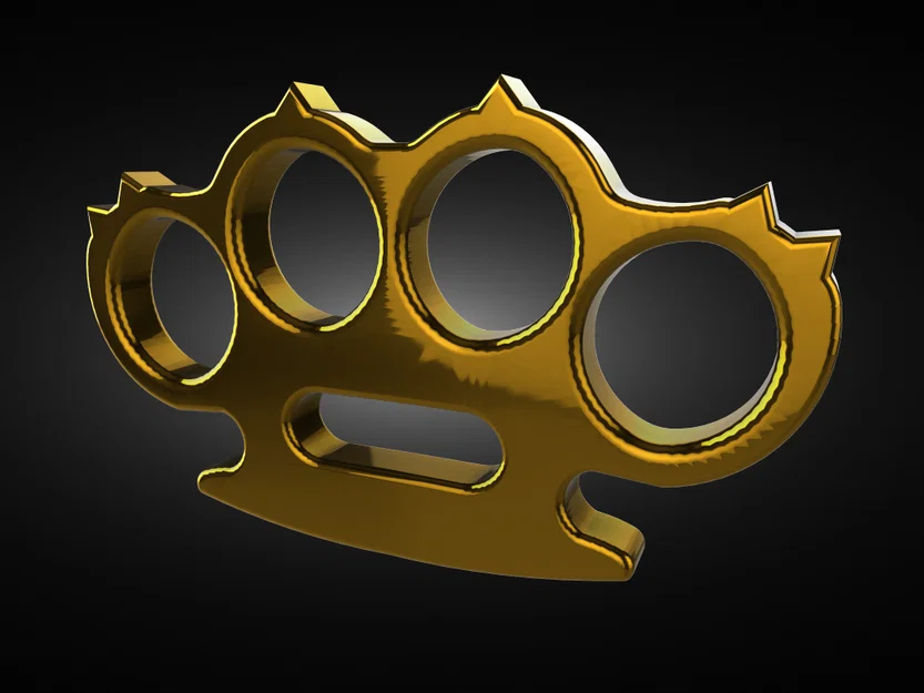 Mô hình tay gấu 6 gai nhọn (Defense Knuckles) tự in 3D - Image 2
