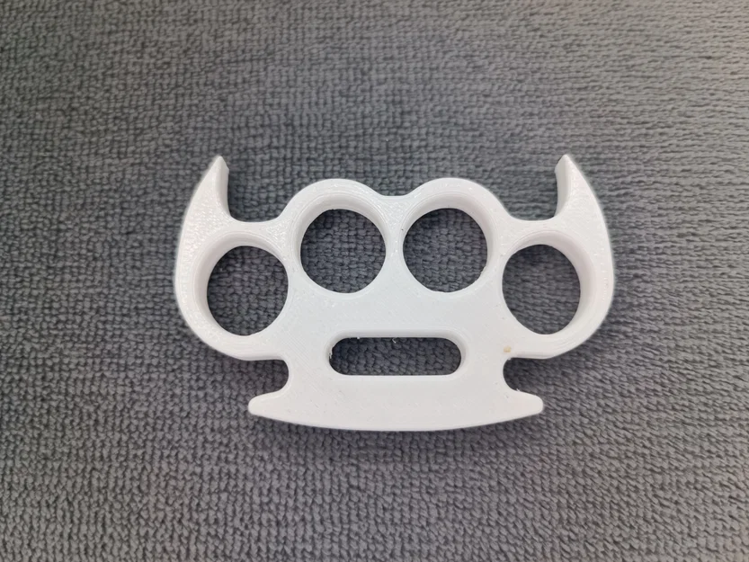 Mô hình tay gấu tự vệ (Defense Knuckles - Horns) in 3D - Image 1