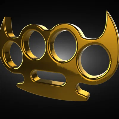 Mô hình tay gấu tự vệ (Defense Knuckles - Horns) in 3D