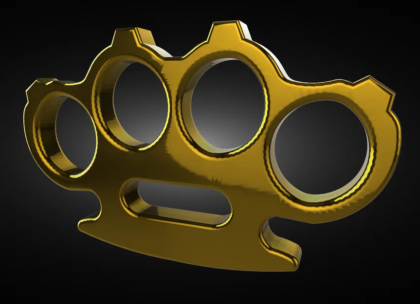 Mô hình tay đấm thép tự vệ (Defense Knuckles) in 3D - Image 2