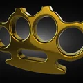 Mô hình tay đấm thép tự vệ (Defense Knuckles) in 3D - Thumbnail 2