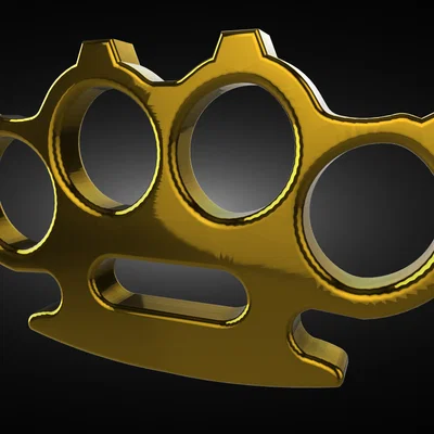 Mô hình tay đấm thép tự vệ (Defense Knuckles) in 3D