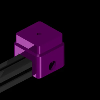 Cữ khoan cho nhôm định hình 2020 (2020 Extrusion drill guide)