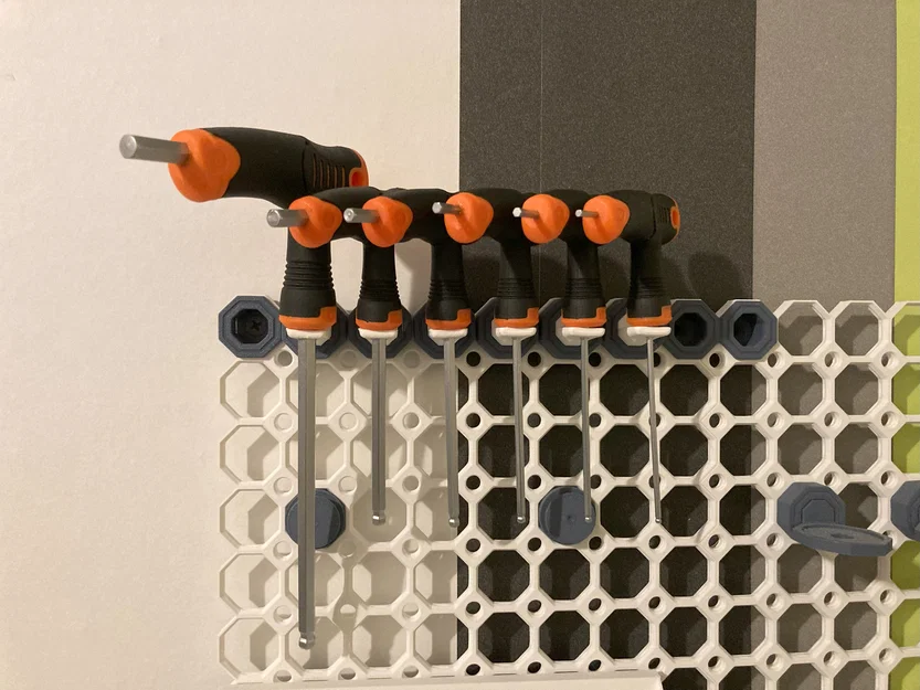 Giá treo lục giác WerckMan cho hệ thống Multiboard (In 3D) - Image 1