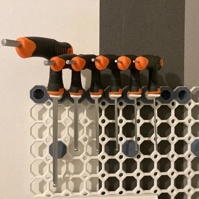 Giá treo lục giác WerckMan cho hệ thống Multiboard (In 3D)