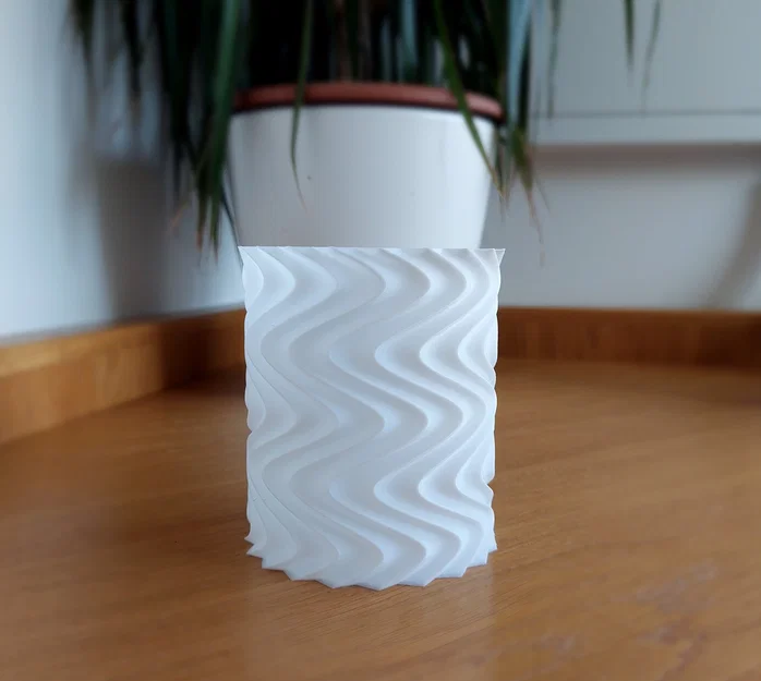 Ống cắm bút họa tiết sóng (Wavy Pencil Holder) in 3D cực đẹp - Image 2