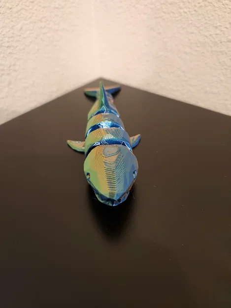 Cá mập khớp nối phong cách Low Poly - Image 2