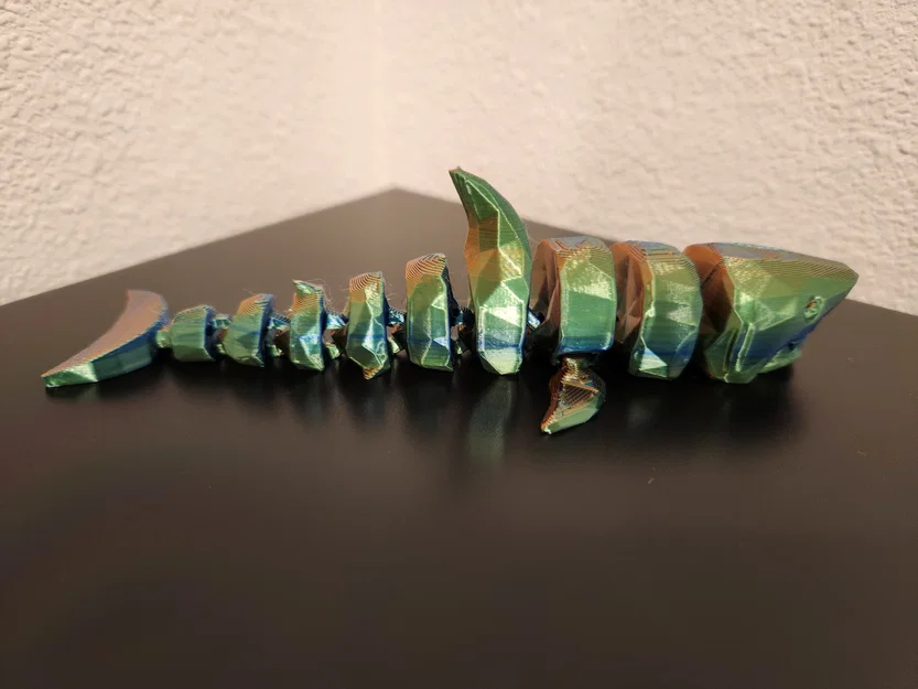 Cá mập khớp nối phong cách Low Poly - Image 3