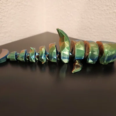 Cá mập khớp nối phong cách Low Poly