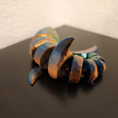 Cá mập khớp nối phong cách Low Poly