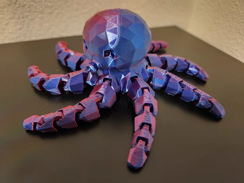 Bạch Tuộc Mini Dễ Thương Low Poly (Articulated) - Image 2