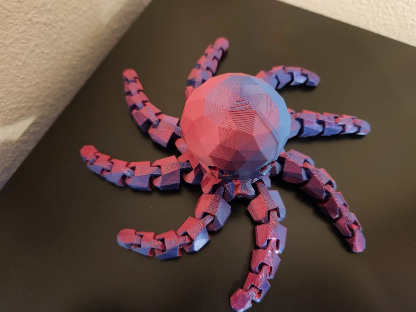 Bạch Tuộc Mini Dễ Thương Low Poly (Articulated) - Image 3