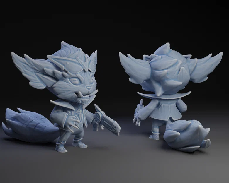 Mô hình 3D Gnar từ League of Legends (File in STL chất lượng cao) - Image 1