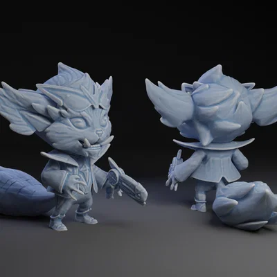Mô hình 3D Gnar từ League of Legends (File in STL chất lượng cao)