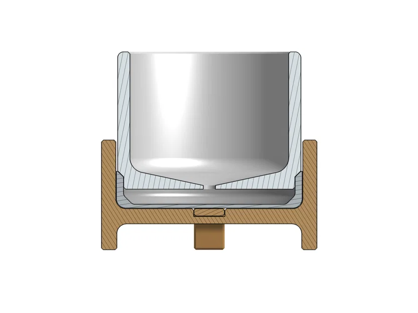 Chậu Sen Đá phong cách Mid Century - Nhỏ ⌀6cm - Image 4