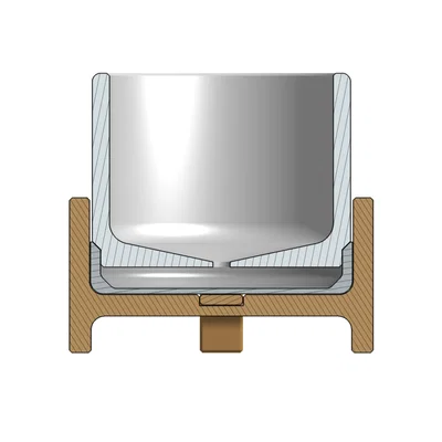 Chậu Sen Đá phong cách Mid Century - Nhỏ ⌀6cm