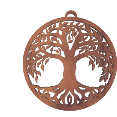 Mô hình Cây Sự Sống (Tree of Life) in 3D treo tường và làm móc khóa