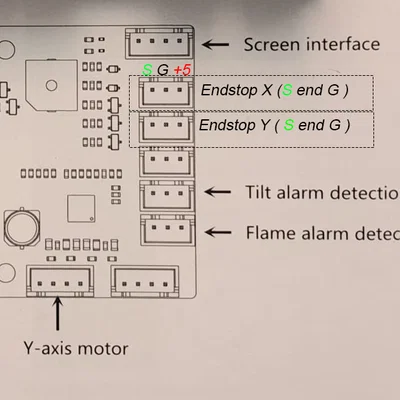Giá đỡ công tắc hành trình trục Y cho máy laser Elegoo Phecda