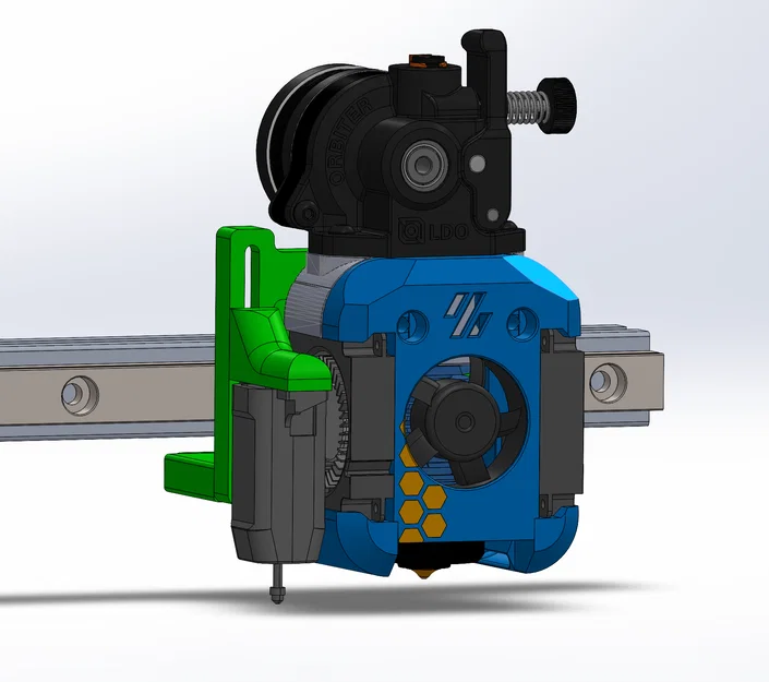 Ender 3 Neo MGN12H Mount DragonBurner/Mini StealthBurner kèm CR-Touch - Image 2