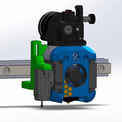 Ender 3 Neo MGN12H Mount DragonBurner/Mini StealthBurner kèm CR-Touch