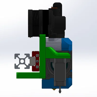 Ender 3 Neo MGN12H Mount DragonBurner/Mini StealthBurner kèm CR-Touch