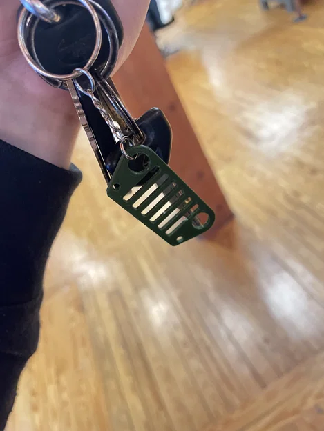 Móc khóa/Bông tai lưới tản nhiệt JEEP (JEEP Grill Keychain/Earring) - Image 2