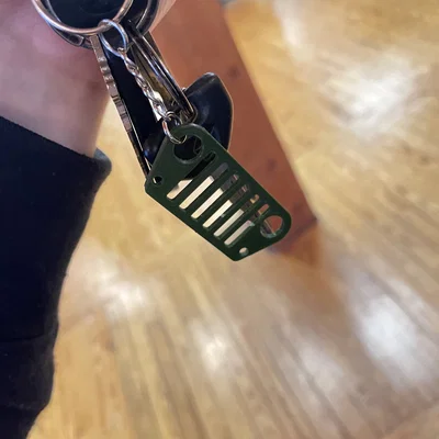 Móc khóa/Bông tai lưới tản nhiệt JEEP (JEEP Grill Keychain/Earring)