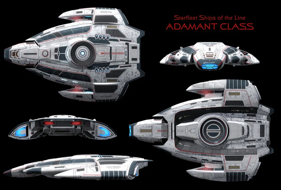 Mô hình tàu Adamant-class Heavy Raider từ Star Trek Online - Image 1