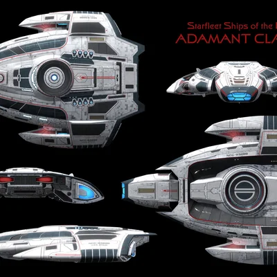 Mô hình tàu Adamant-class Heavy Raider từ Star Trek Online