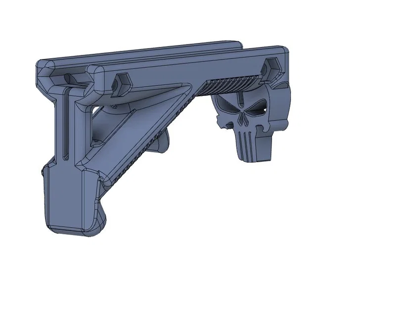 Tay cầm trước Punisher Foregrip AR15 (Picatinny) - File STL - Image 2