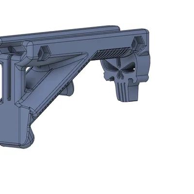 Tay cầm trước Punisher Foregrip AR15 (Picatinny) - File STL