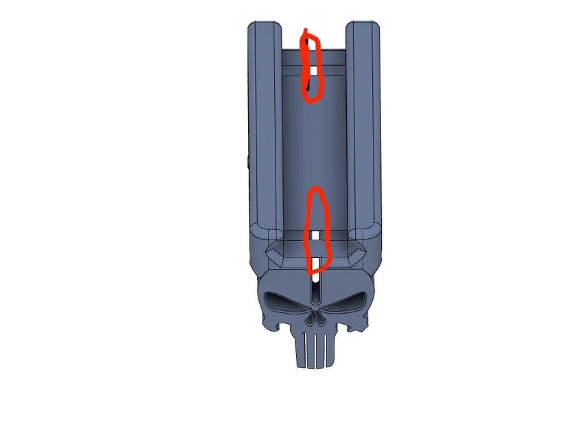 Tay cầm trước Punisher Foregrip AR15 (Picatinny) - File STL - Image 4