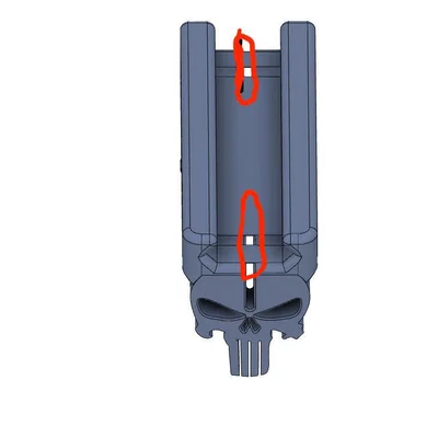 Tay cầm trước Punisher Foregrip AR15 (Picatinny) - File STL