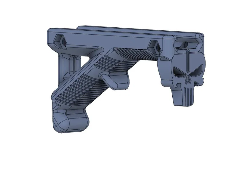 Tay cầm trước Punisher Foregrip AR15 (Picatinny) - File STL - Image 5