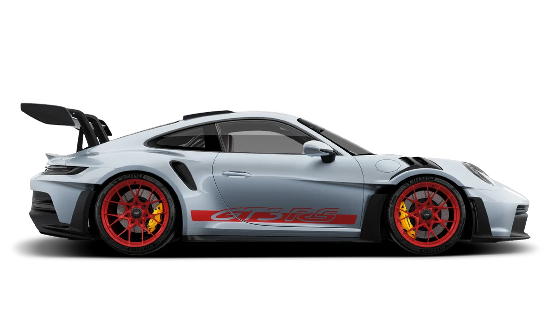 Móc khóa in 3D hình siêu xe Porsche GT3RS phong cách - Image 1