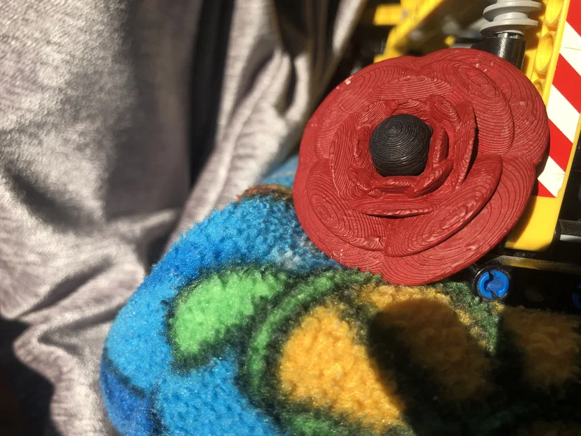 Mô hình hoa anh túc 3D (3D Poppy) tinh tế dùng để trang trí - Image 1
