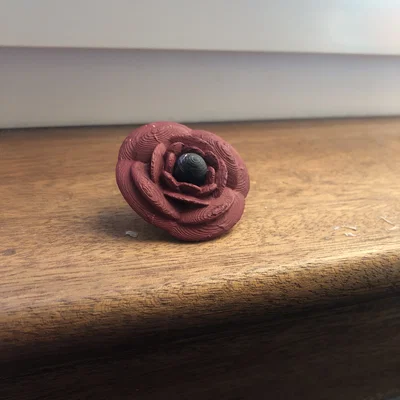 Mô hình hoa anh túc 3D (3D Poppy) tinh tế dùng để trang trí