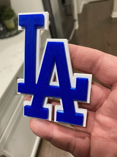 Mô hình 3D Logo LA Dodgers trang trí đẹp mắt - Image 1