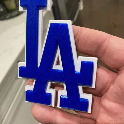 Mô hình 3D Logo LA Dodgers trang trí đẹp mắt