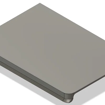 Nắp cho khay Gridfinity 1x1 có tab nhãn (click-in, ôm khít)