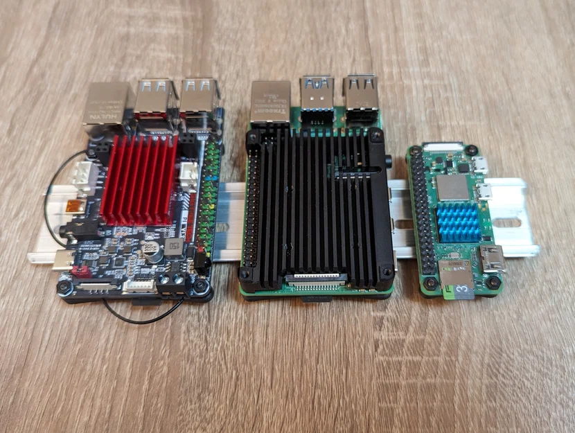 Braket DIN Rail Low-profile cho Raspberry Pi, SKR Pico & BTT Pi 1.2 - Image 2